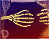 D:. Xxl Gold Skull Hands