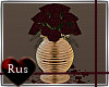 Rus: *V* vase of roses