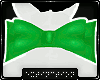 . bow collar | green
