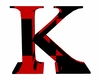 letter K red n black