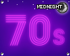☽M☾ 70s Neon Sign