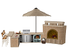 BBQ Grill W/Fireplace