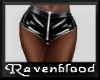 ~RB~ Black PVC Shorts
