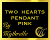TWO HEARTS PENDANT PINK