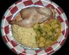 Cornish Hen with couscou