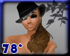 brown hat hair
