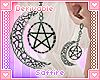 Moon Pentagram Earrings