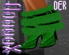 ") FUR SEQUIN BOOTS GREE