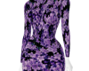 ♔ Floral Purple Dress