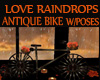 LOVE RAINDROPS Bike Pose