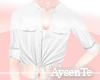 ! White Tied Shirt Top