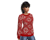 Winter Red sweater