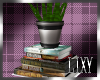 {LIX} Book Stack w/Plant