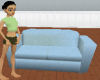 blue baby cuddle sofa