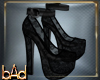 Black Queen Lace Heels