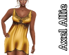 AA Gold Silk Beaded Dres