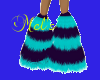 !!Purple/teal Fluffshoes