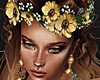 Gold Flowers Crown