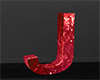 J Letter Red Love