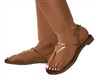 Gold / Brown Sandals