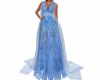 Draped Gown Blue