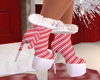 XMAS CANDY CANE BOOTS