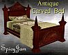Antq Carved Post Bed Crm