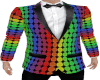 Rainbow suit jacket