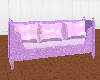 pink and lilac love seat
