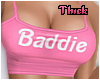 -A- Baddie Pink Crop Top