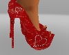 Red Glitter Diamond Heel