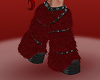 Burgundy Fur Boots