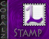 Purple "L" Stamp