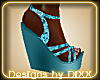 Blue Willow wedges