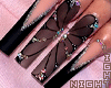 !N Long Nails Black