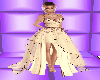 beige evening dress