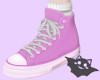 ☽ Chucks + Socks Pink
