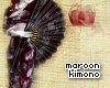 maroon kimono
