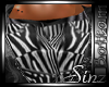 {S} PF DARK ZEBRA PANTS