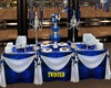 Blue Rose Banquet Table