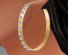 K gold diamond earrings