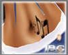 Music Notes Stomach Tat