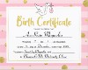 Ava Birth Certificate