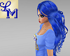 !LM Long Blue Tava Curly