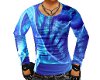 Abstract laserblue shirt