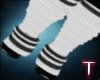[T] Stripe Stocking Heel