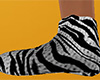 White Tiger Stripe Slippers (F)