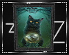 ☾ Black Cat Painting