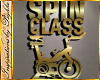 I~Spin Class Sign*Gold