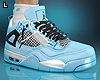 Retro 4s Sneakers Blue